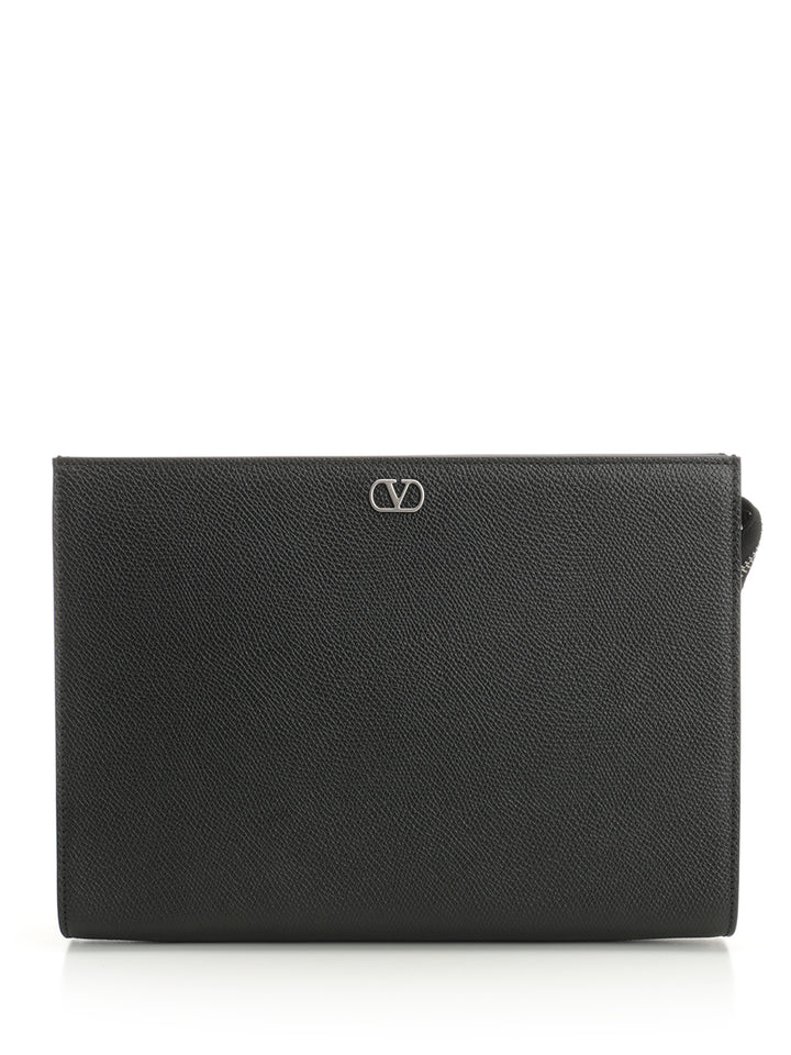 Valentino Garavani Vlogo Signature Small leather goods - Nero | 309f721639475c961728f84f3384e186066bc00b