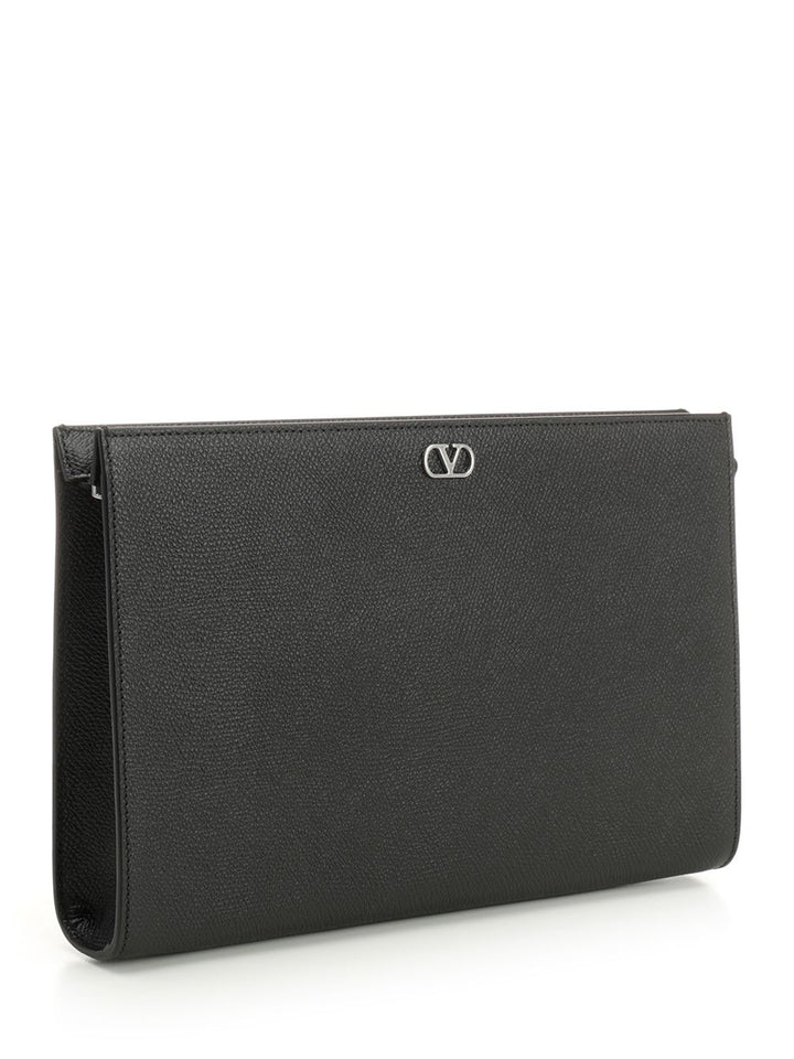 Valentino Garavani Vlogo Signature Small leather goods - Nero | 338b1da9a8bffc0214dbaa6e33fb4d37aa4cdd85