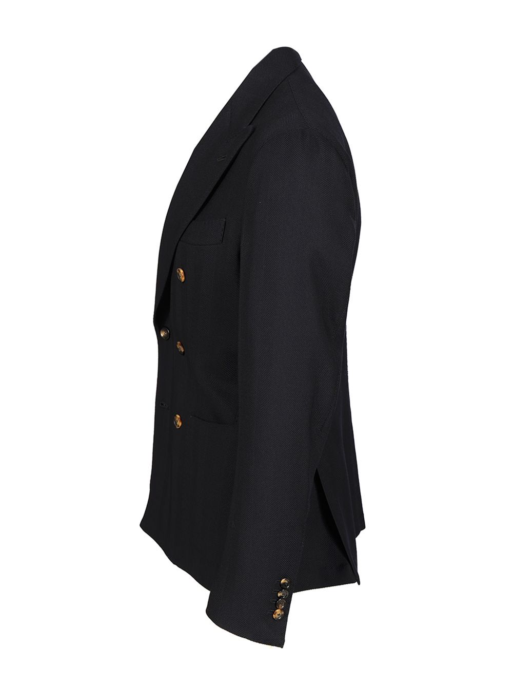Al Duca D'Aosta Blue Herringbone Double-Breasted Blazer Giacche - Blu | 2b4ac07a2e4a7c91a4957bdf8a5a7307bd0999db