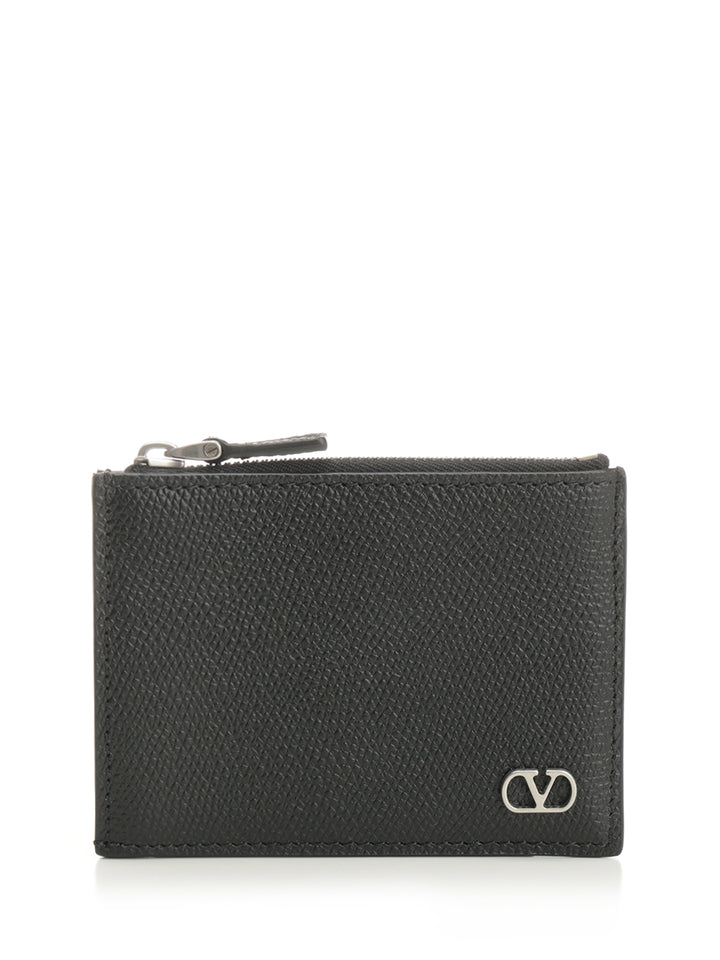Valentino Garavani Vlogo Signature Small leather goods - Nero | 93f101ff8baa8f9cb9719a11f851c75282c8b4b0