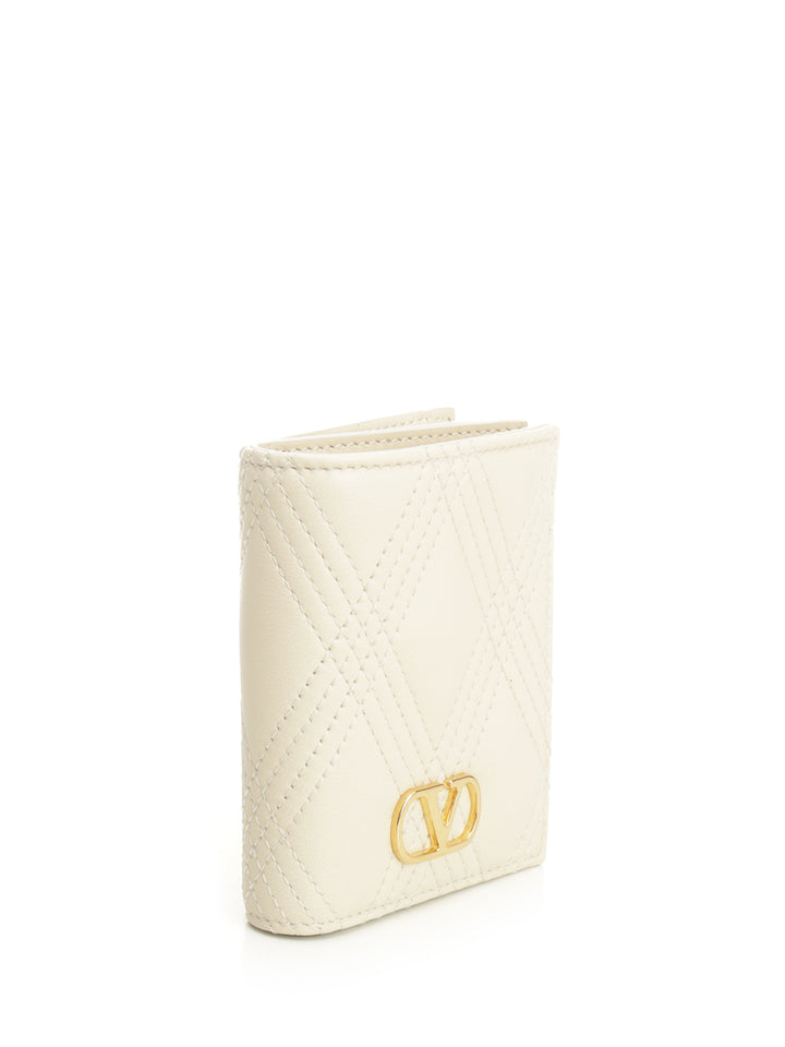 Valentino Garavani Quilted 67 Leather Wallet Wallets - Bianco | bf48bfdf59e4fefa4557781ee843742f82b97775