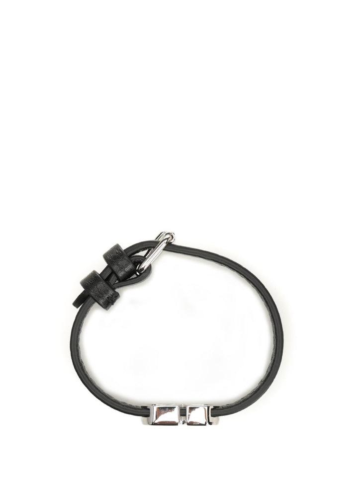 Valentino Garavani Vlogo Signature Leather Bracelet Gioielli - Nero | e559a579a6ebcc3b376e283668d13281f785a00b
