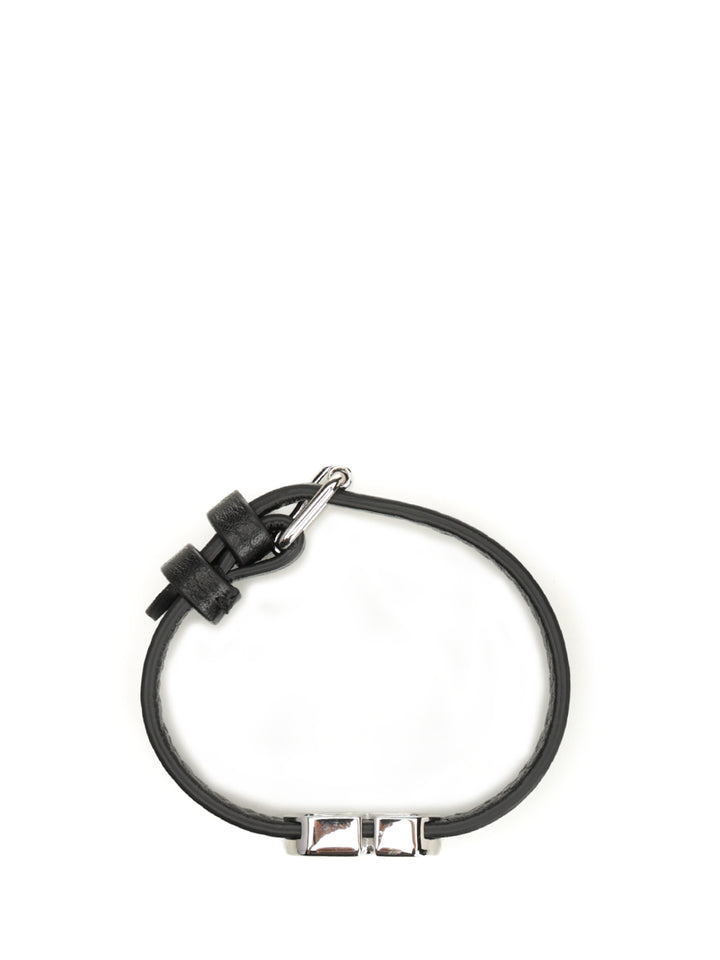 Valentino Garavani Vlogo Signature Leather Bracelet Gioielli - Nero | cb0ab397f23dae39d51de9d9c64282ed4ed3b645