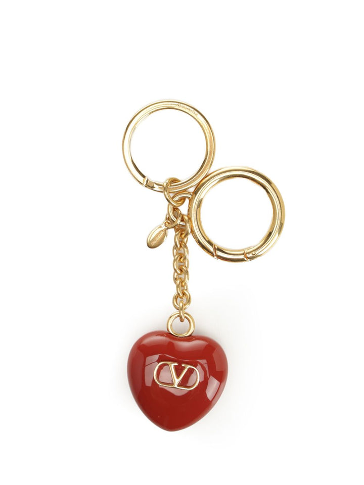 Valentino Garavani Vlogo Signature Keychain Keyrings - Rosso | 243061ed450ad2d5f5402391cd6539a356eb40ac