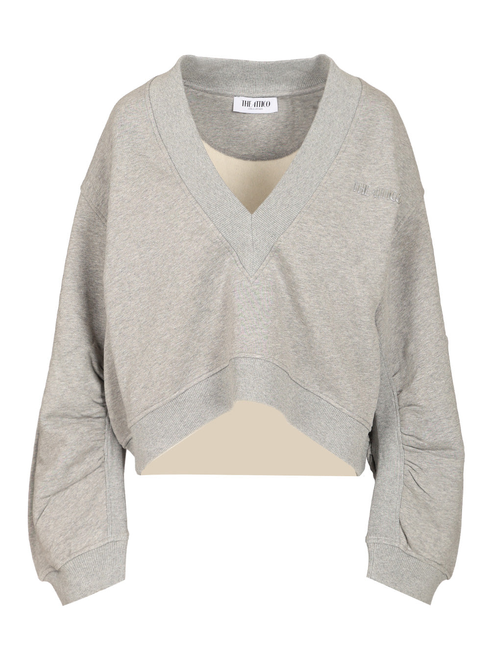 The Attico Fleece Sweatshirt Sweatshirts - Grey | 6314a9fec05223b42cdeb782c99448311e3cba10