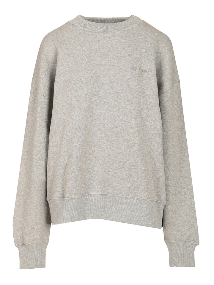 The Attico Fleece Sweatshirt Sweatshirts - Grey | aca7263e1e30a75e993265abb32a73bacf27cacd