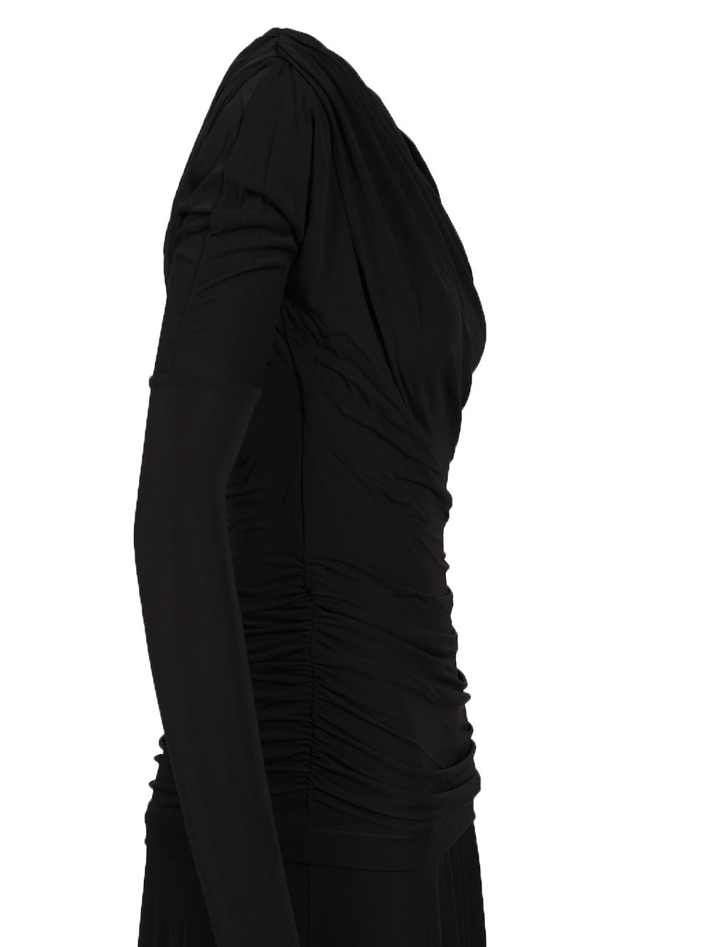 Ganni Ruffled Dress Abiti - Nero | 028c7a7a3a44160584e78f7b8f0e4a469bbd697e