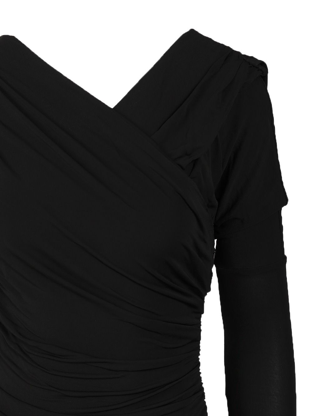 Ganni Ruffled Dress Abiti - Nero | 828fe85a71883d40211da5c61977f3d14f09d544