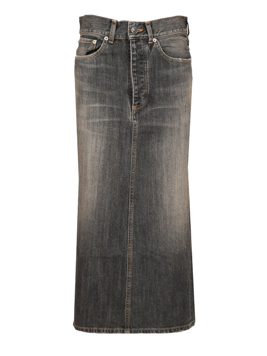 Lace-Up Skirt Gonne Grey