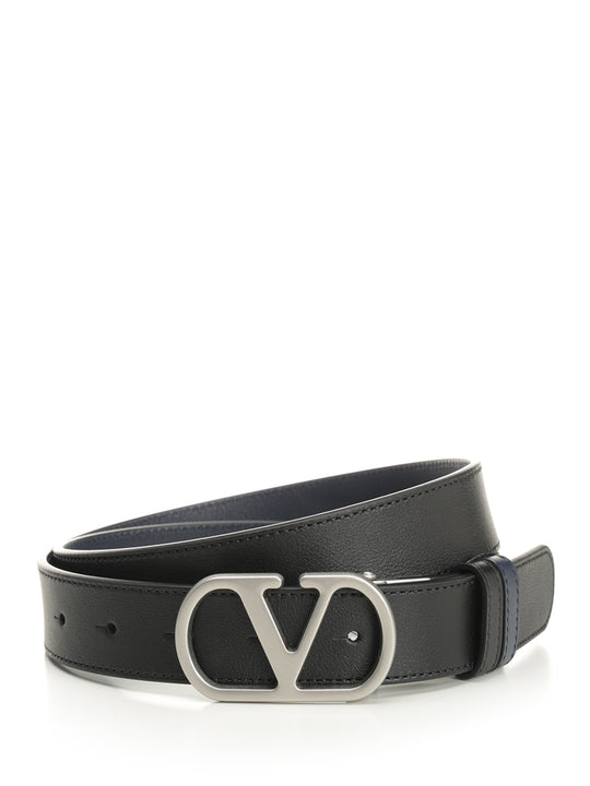 Vlogo Signature Reversible Belt Cinture Nero