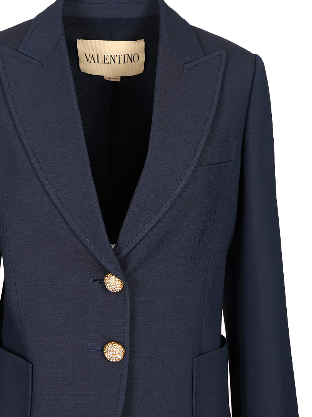 Valentino Garavani Crepe Couture Blazer Giacche - Blu | 7318396d4ace11cbb6f045d705584c39266a884a