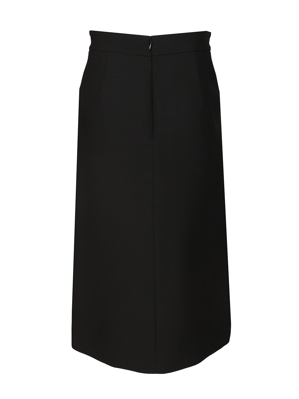 Valentino Garavani Wool And Silk Midi Skirt Gonne - Nero | b563c9afd6fdb50d21cbb5c0b3907ad30db37d72