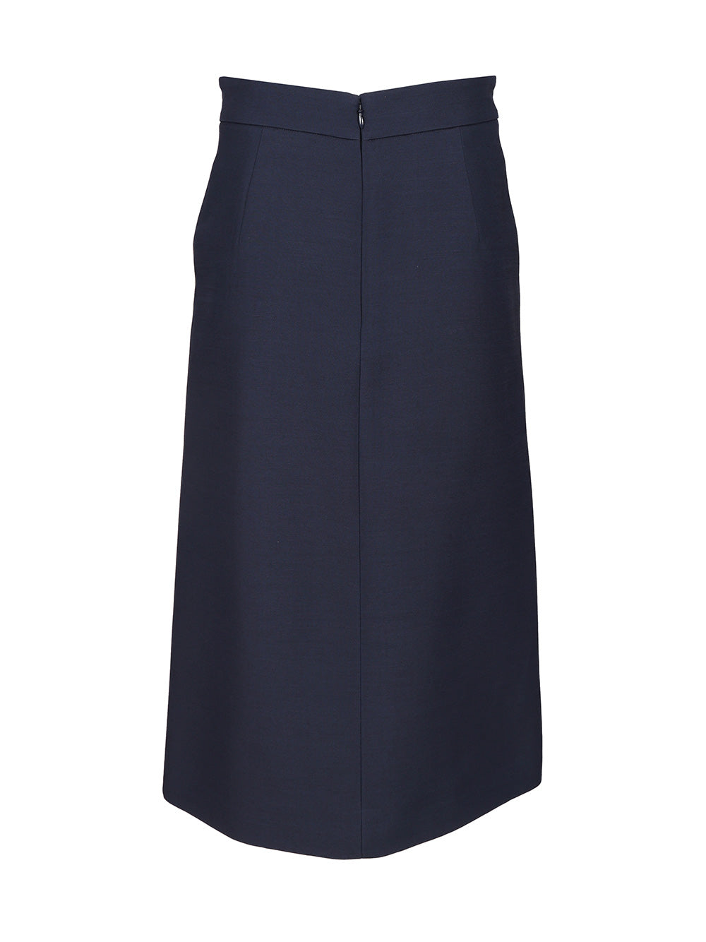 Valentino Garavani Wool And Silk Midi Skirt Gonne - Blu | 833f05f40c299d39a278065e2a15a4a89c5d3b8a