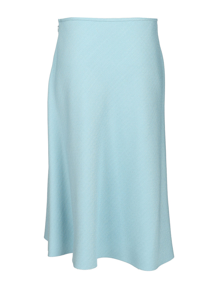 Valentino Garavani Viscose Midi Skirt Gonne - Light blue | 79e9d55f2e04e09b214f9e70b39629001171ea02