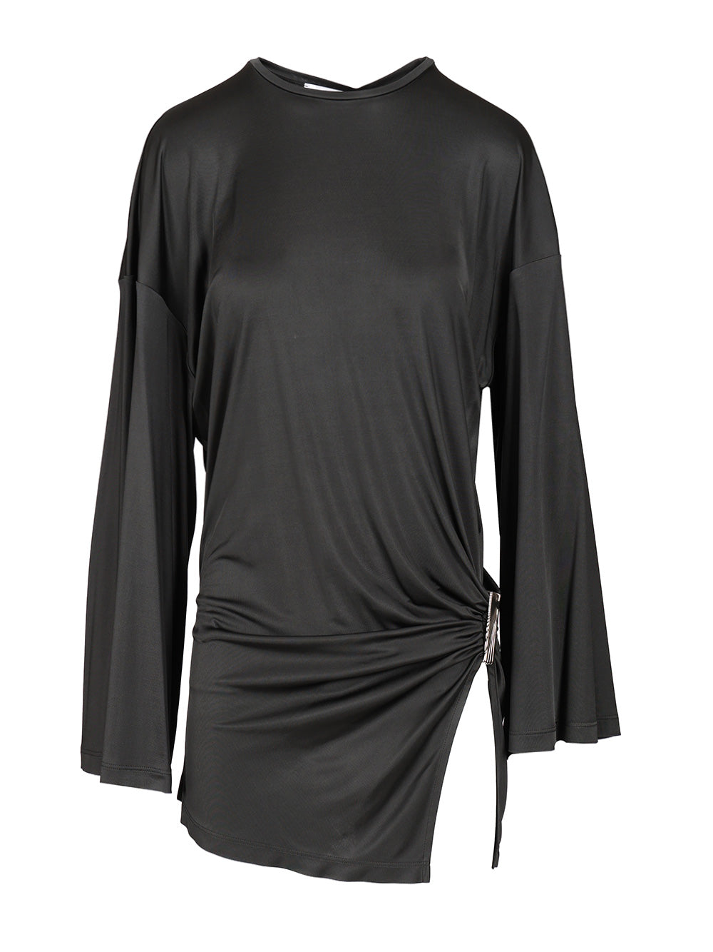 The Attico Shiny Jersey Mini Dress Abiti - Grey | 4a806ea6af1405b62f9329160f63896ca170abfa