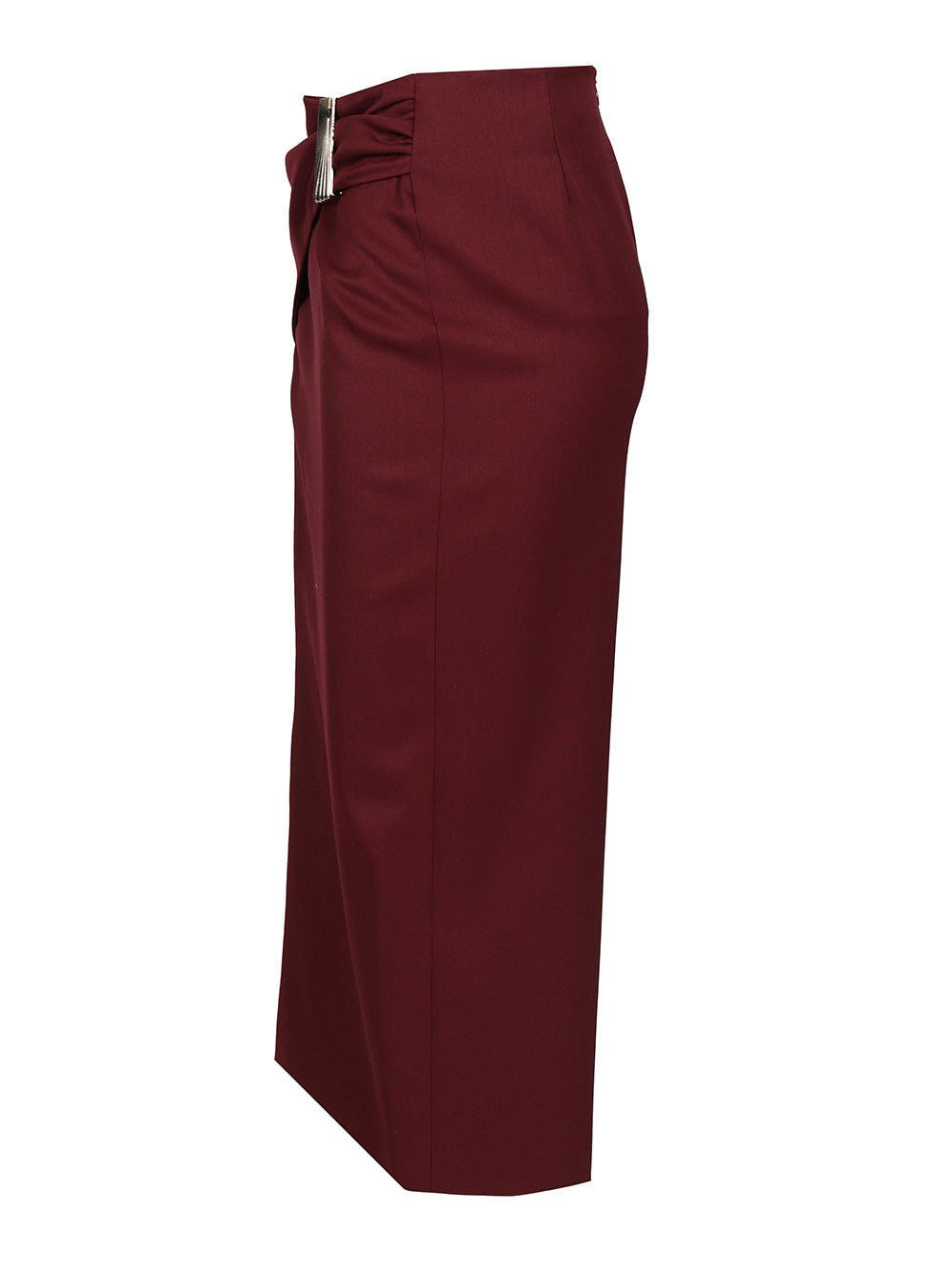 The Attico Wool Gabardine Midi Skirt Gonne - Bordeaux | e0ac41ec18375ac8d47b844bf374179894138050