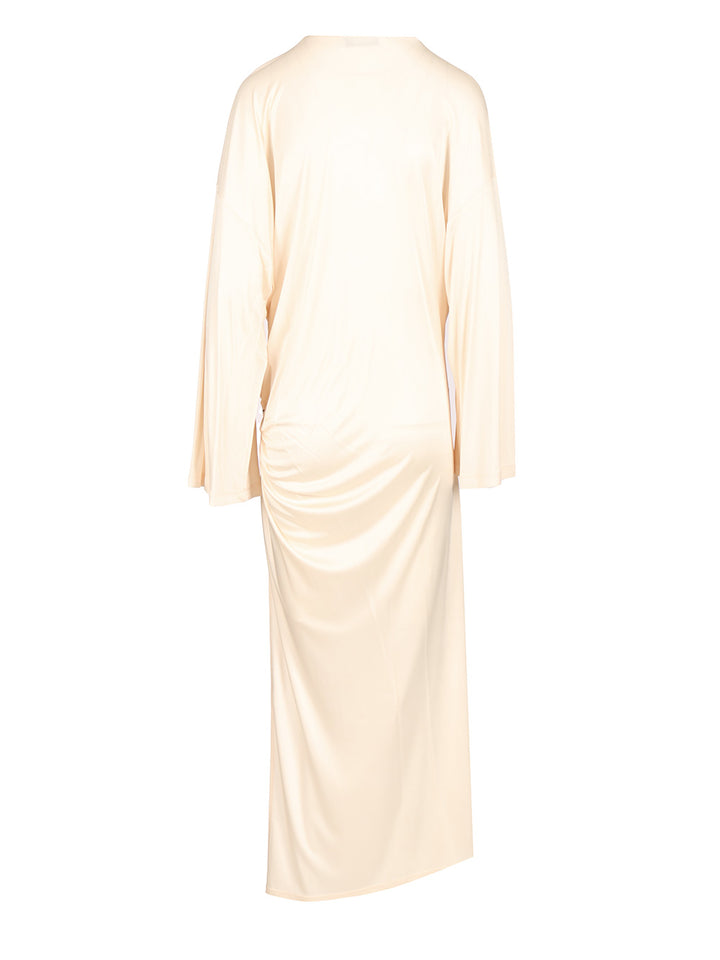 The Attico Mhiny Jersey Midi Dress Abiti - Bianco | e83626180906222ccd1cbf9d5de8acb4f6780fd3