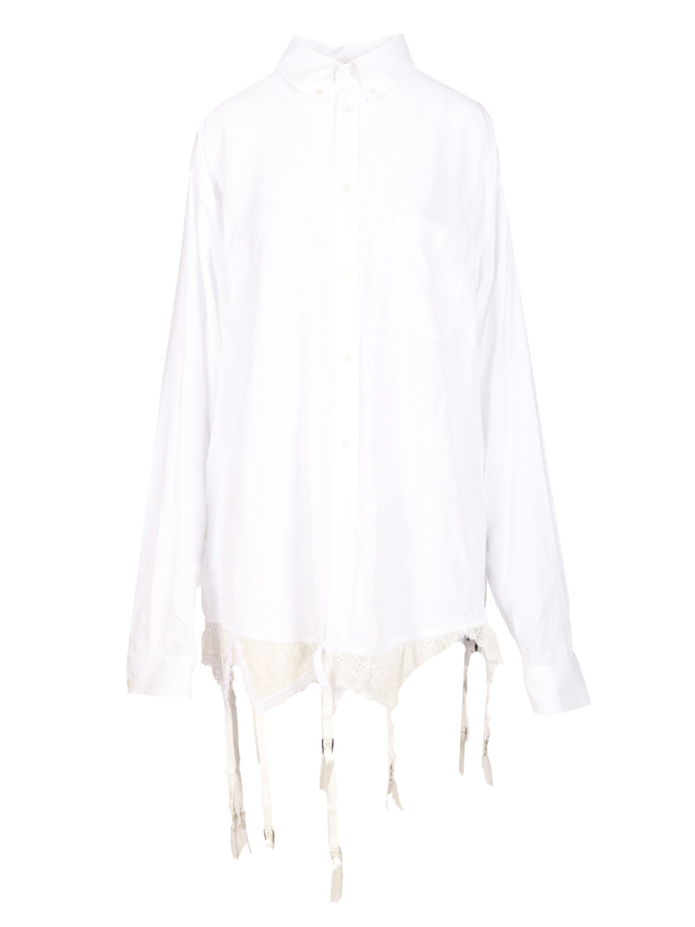 Balenciaga Lingerie Shirt Shirts - Bianco | 5850ea2e85e8ebbf9e14860ea118e55d3a773485