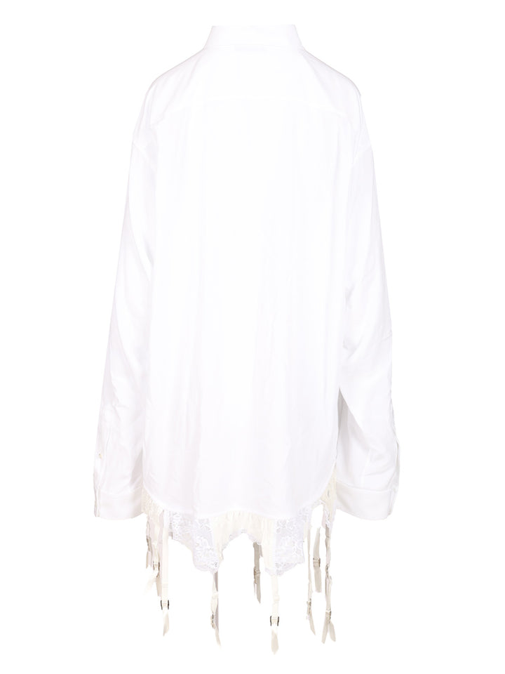 Balenciaga Lingerie Shirt Shirts - Bianco | 31e15df08fe65854812f9b2ba33954d31bf3fdce