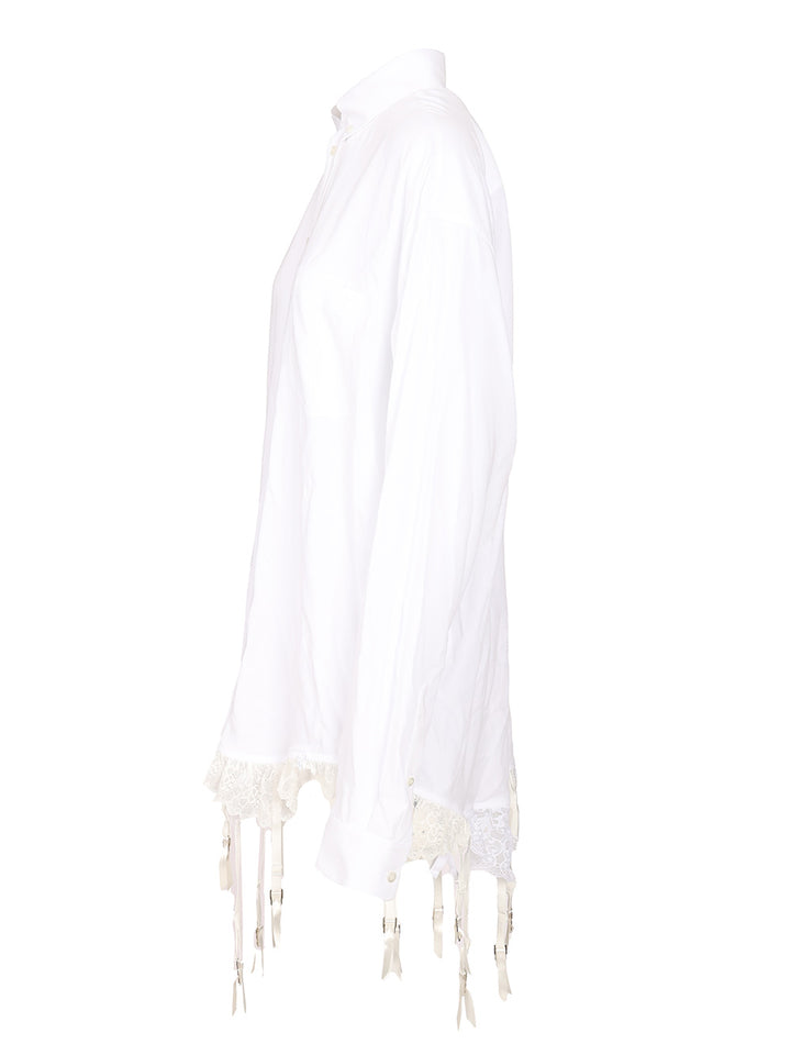 Balenciaga Lingerie Shirt Shirts - Bianco | ae2f976fd240ecf4fbdd8ba9e58d2c0b43be290d