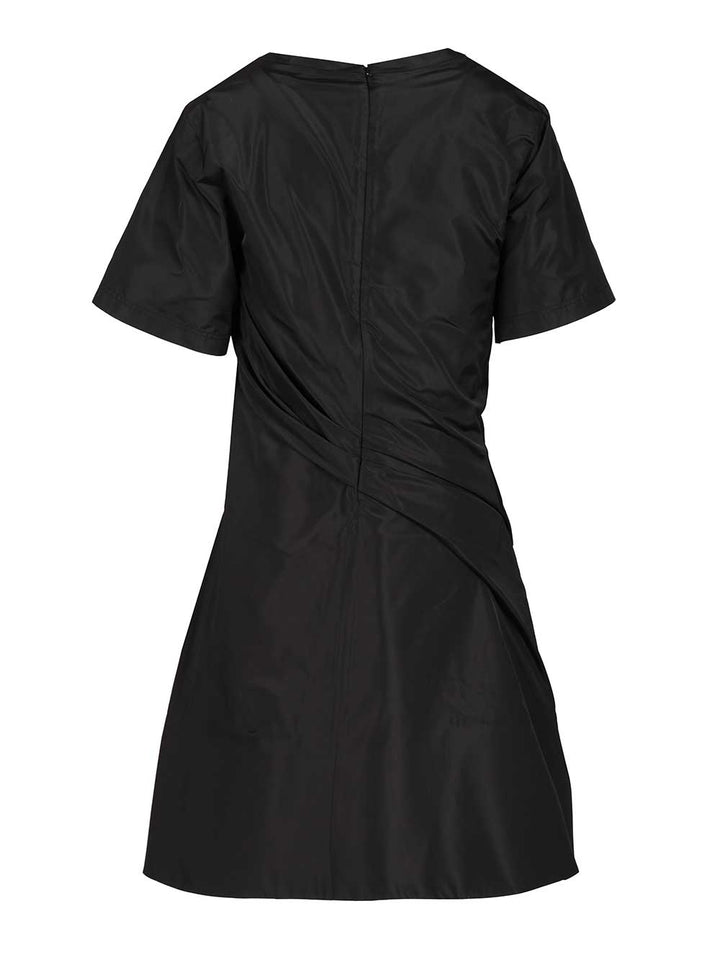 Loewe Twisted Dress In Silk Blend Taffeta Abiti - Nero | fff4b85221a7bf04973597d3d5c6069475d089a7