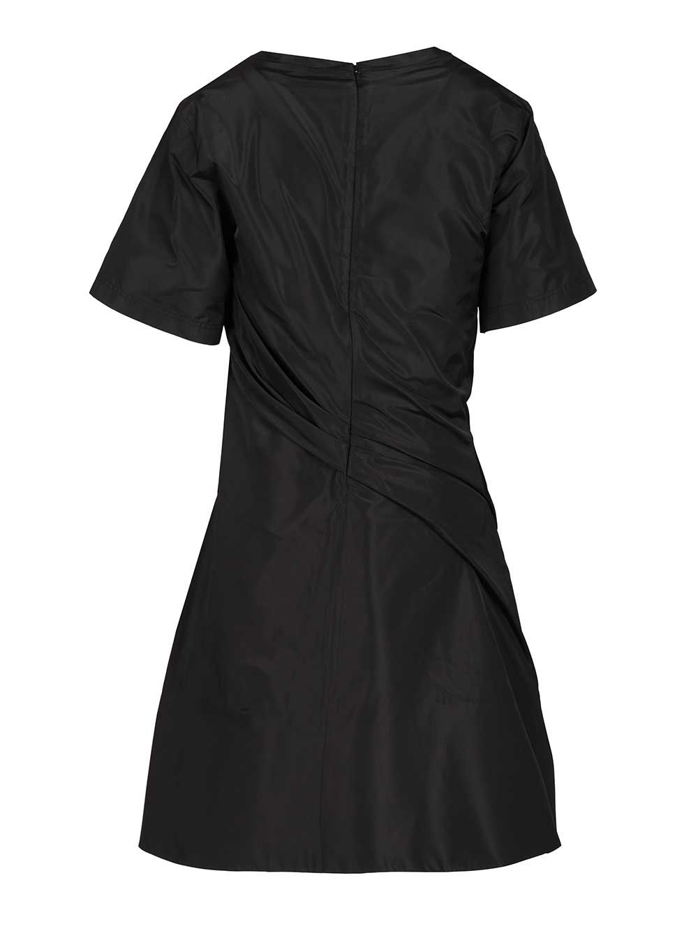 Loewe Twisted Dress In Silk Blend Taffeta Abiti - Nero | 9fd7cba43a6234ef56a6b93b4b844cbf38f5267c