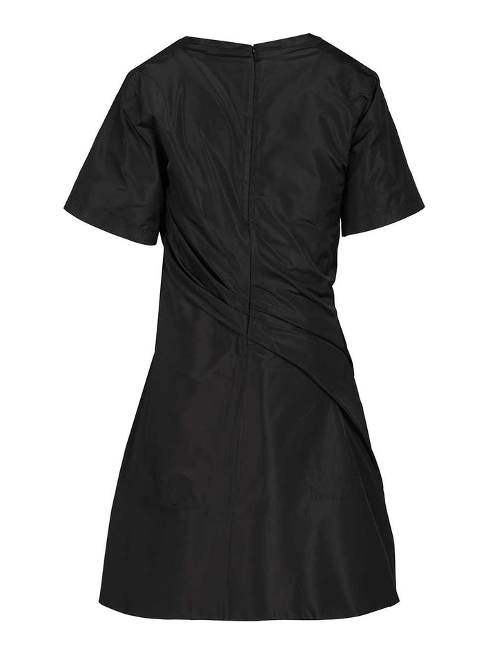Loewe Twisted Dress In Silk Blend Taffeta Abiti - Nero | 9fd7cba43a6234ef56a6b93b4b844cbf38f5267c