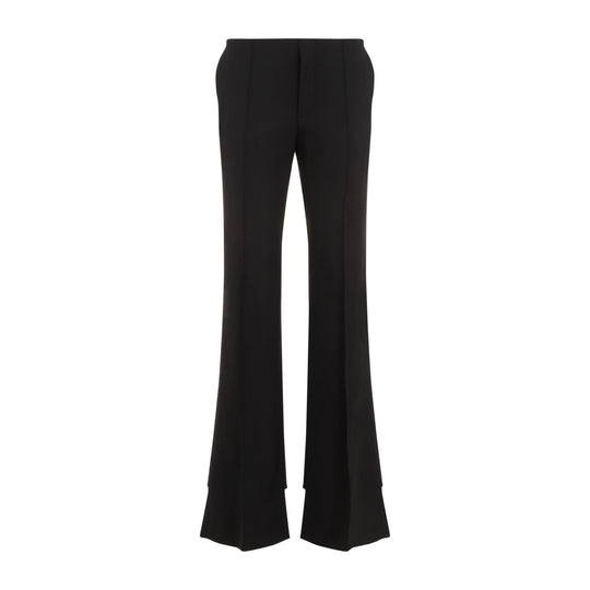 Black Flare Virgin Wool Pants