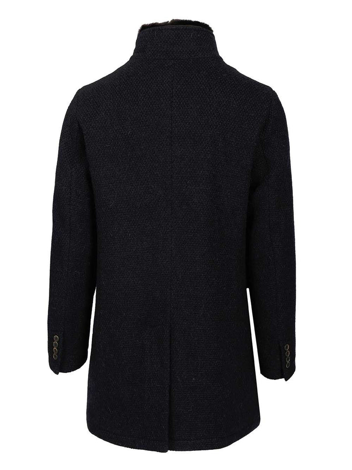 Al Duca D'Aosta Coat With Faux Fur Coats - Blu | c84513553b2157d1a89fbe6efbd49bdd2f5417e8