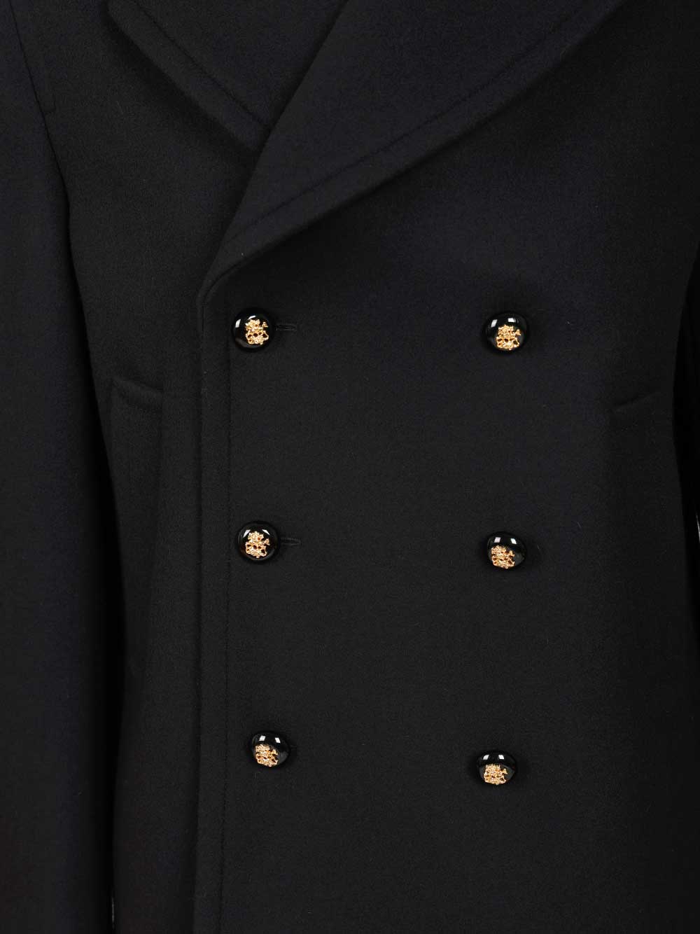 Valentino Garavani Wool Pea Coat Coats - Blu | d6c517ee02912deebd325fabb9261845f0f40623