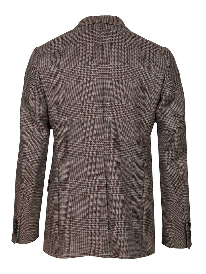 Dries Van Noten Regular Fit Double Breasted Blazer Coats - Marrone | 8ec2d6162ad34bc46959444e015169922cccdbf7