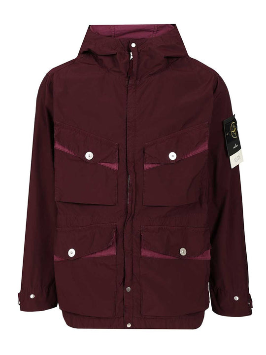 Hooded Jacket Coats Bordeaux