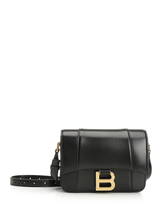 Hourglass Small Flap Bag Handbags Nero