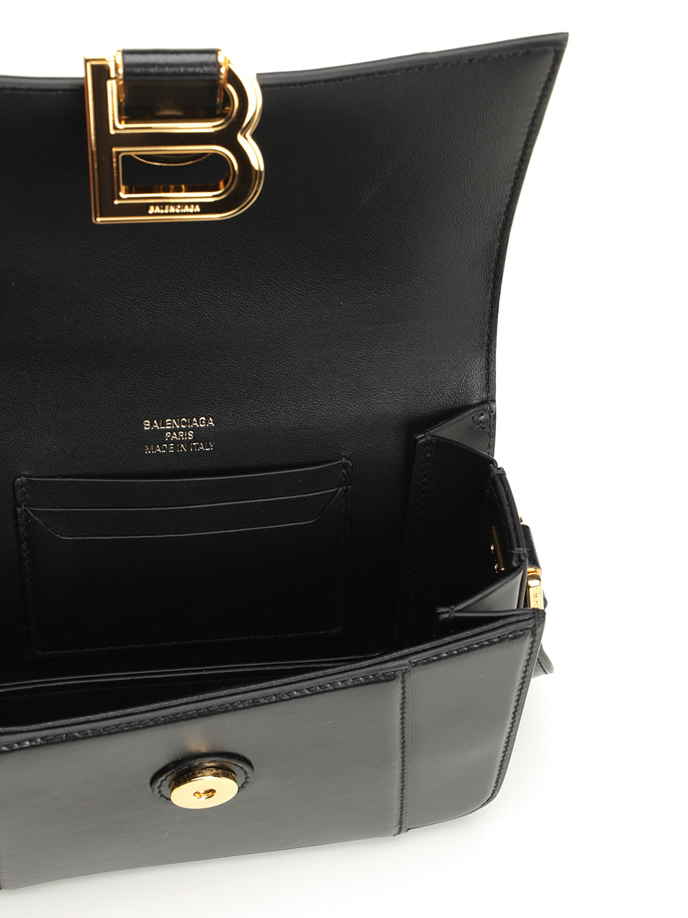 Balenciaga Hourglass Small Flap Bag Handbags - Nero | 284613adb9d60f1922b521224fd1f426fc5fd346
