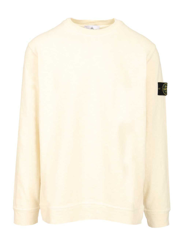 Stone Island Crewneck Sweatshirt Sweatshirts - Bianco | 94087dfe66251b6a3e36690236efb25eb0b5923b