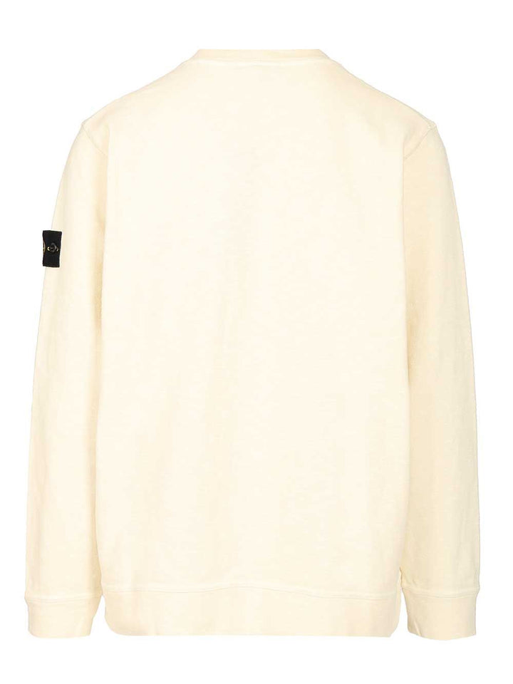 Stone Island Crewneck Sweatshirt Sweatshirts - Bianco | 0d0a0c69f1e84f9d17f9419dcda1fdcfb932c17d