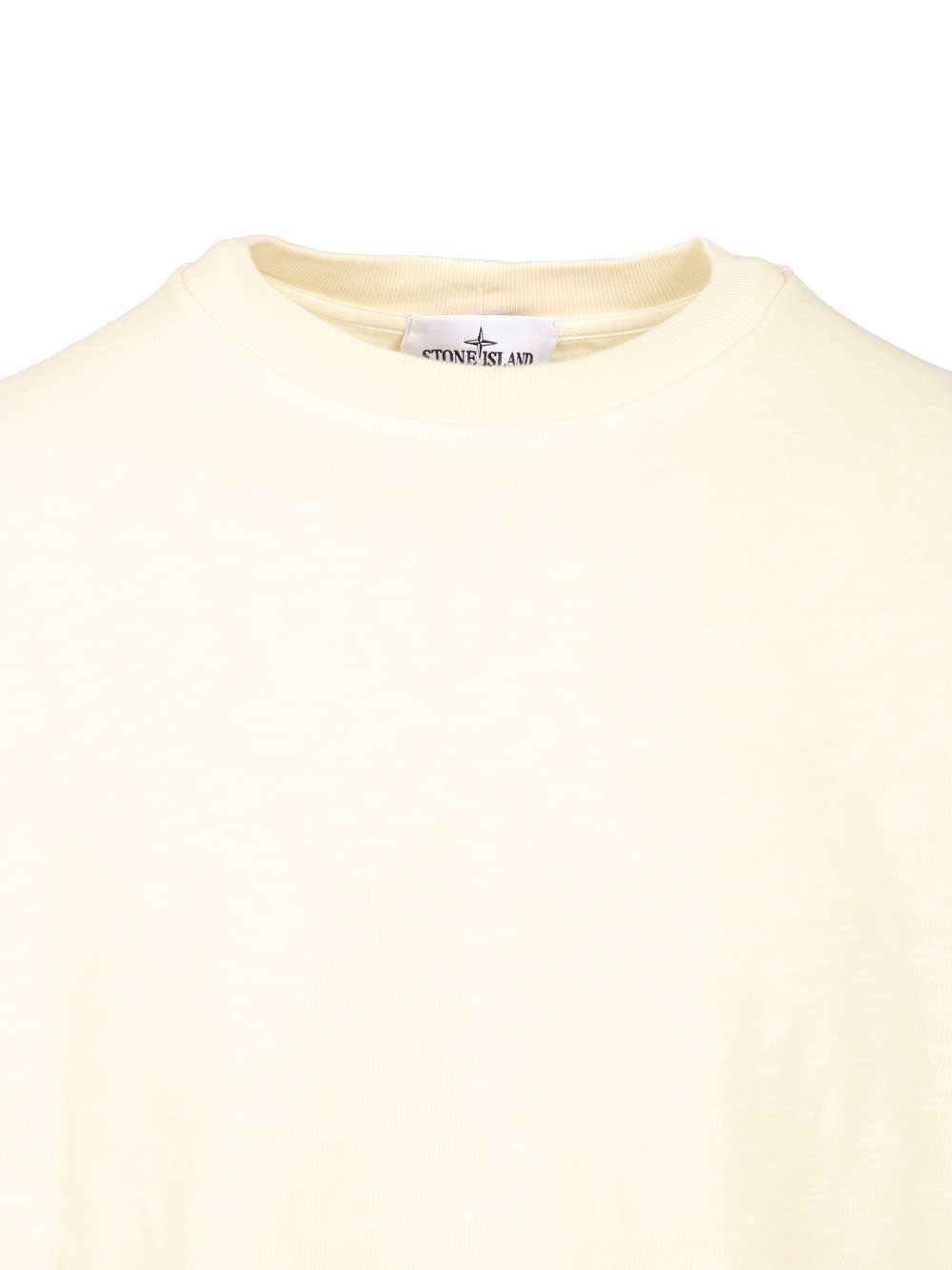 Stone Island Crewneck Sweatshirt Sweatshirts - Bianco | 235d3853cb6389c47d234fa291723661ff032ba6