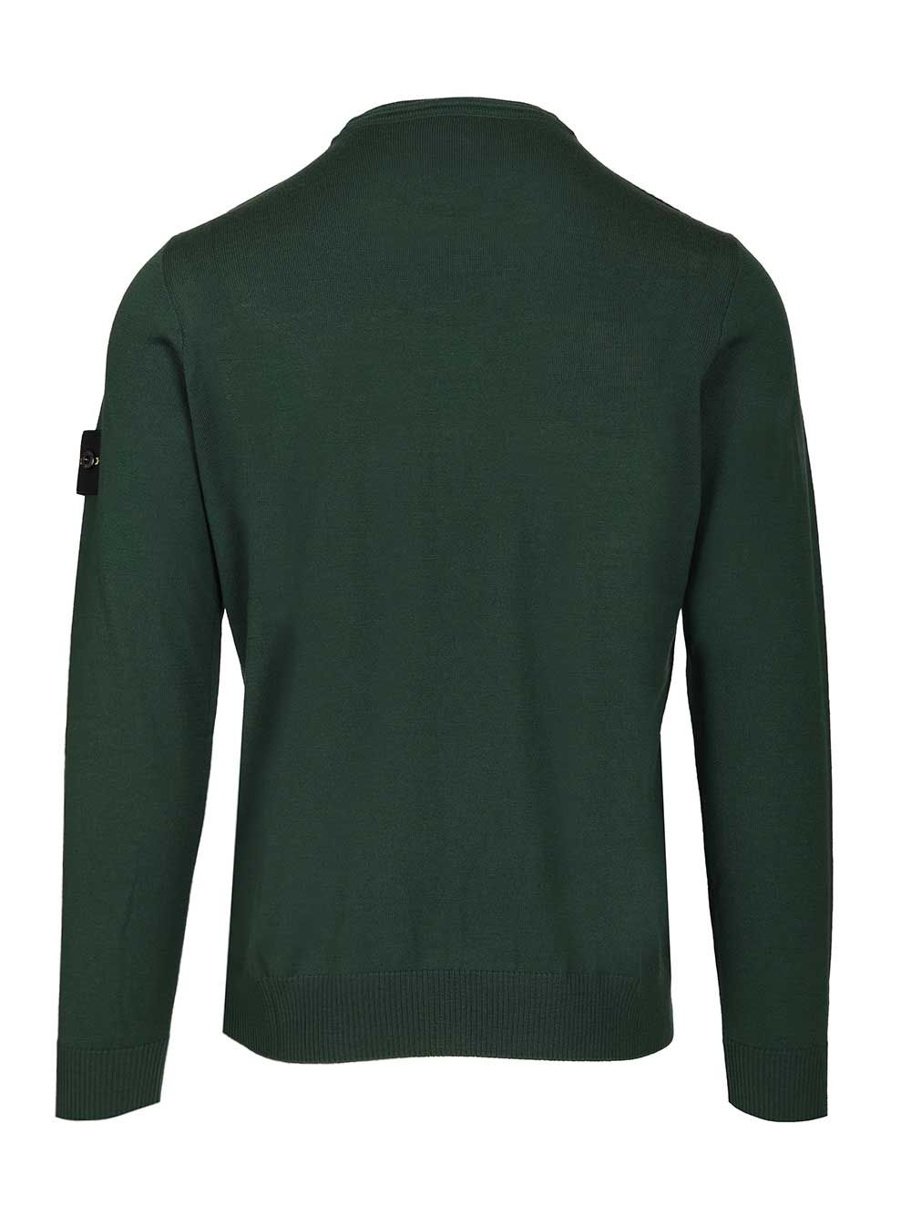 Stone Island Crew Neck Sweater Knitwear - Verde | ff1799589d8ab48bc54ba847f5539a3307e7810e