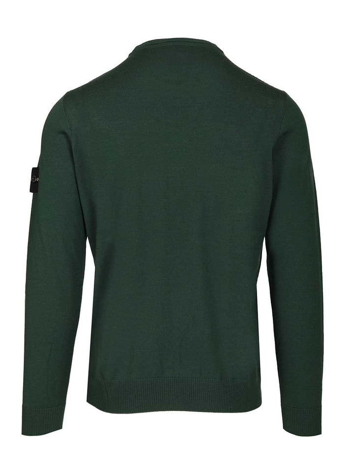 Stone Island Crew Neck Sweater Knitwear - Verde | ff1799589d8ab48bc54ba847f5539a3307e7810e