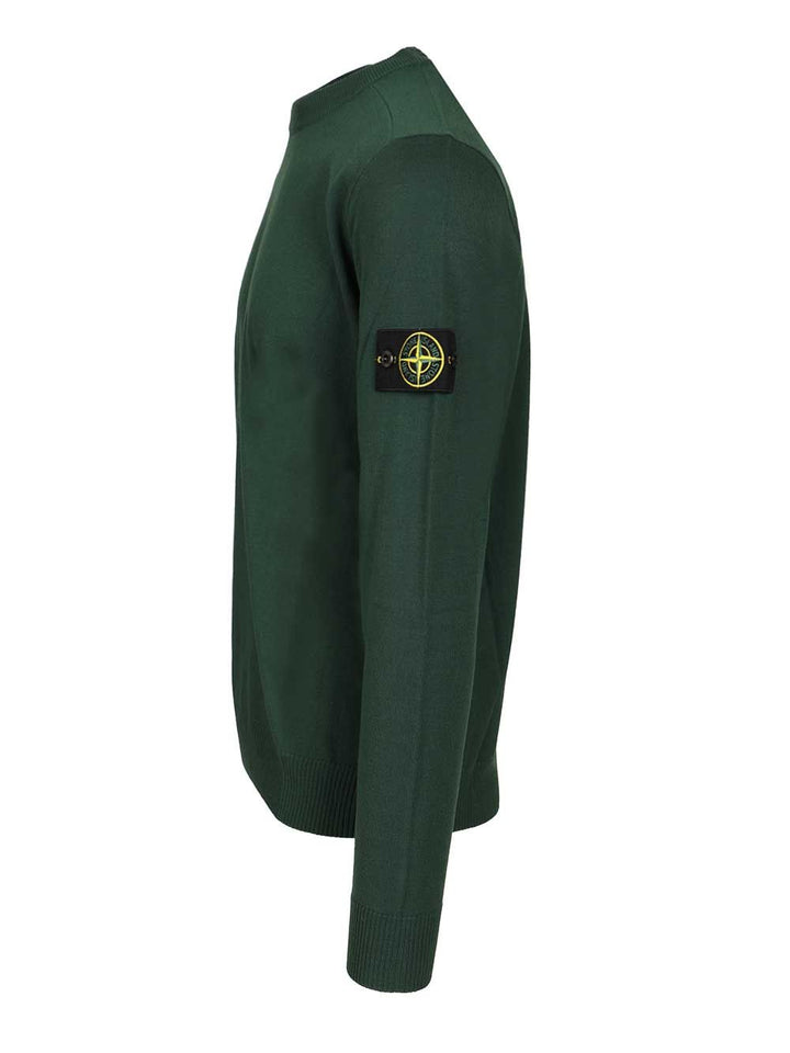 Stone Island Crew Neck Sweater Knitwear - Verde | a993171daeb9bcbd495544f87a03a4db80393629