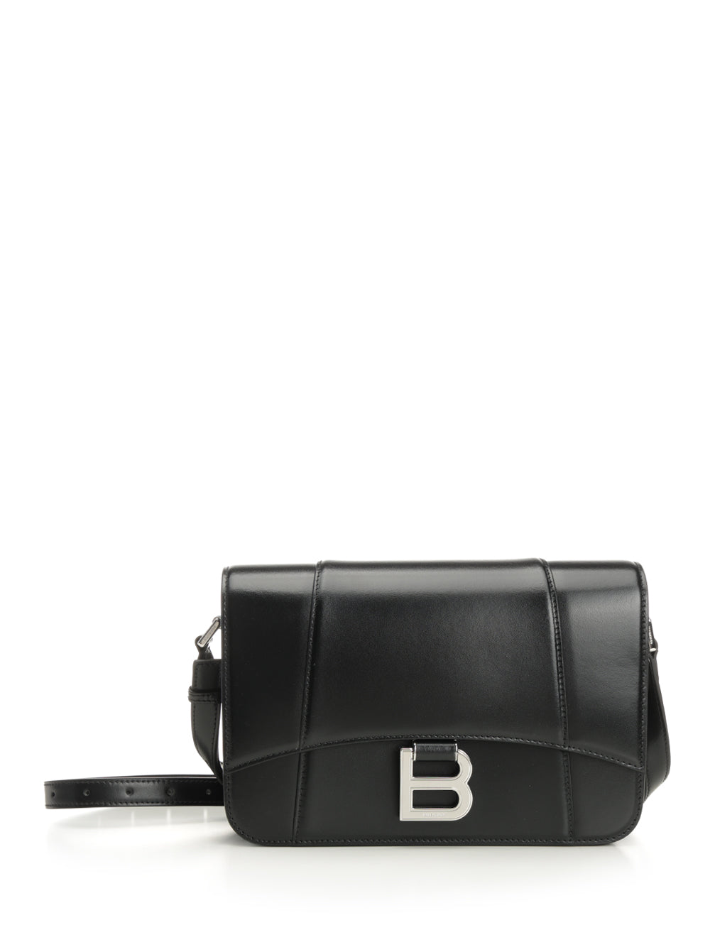 Balenciaga Hourglass Medium Flap Bag Crossbody Bags - Nero | e93ce1ec4f297fa7debfe9419b9b6d334208acce