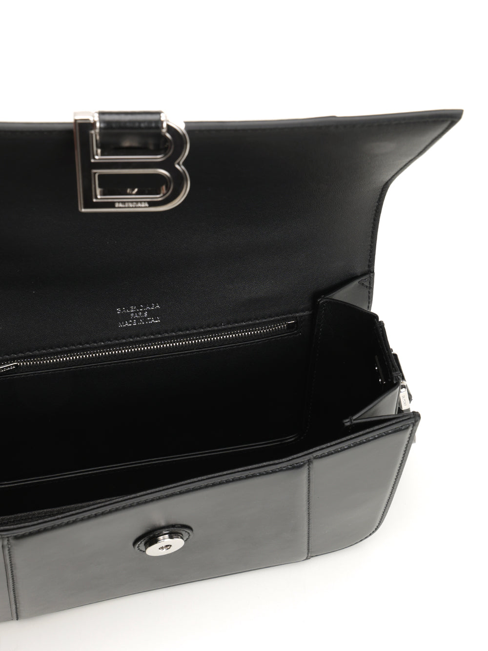 Balenciaga Hourglass Medium Flap Bag Crossbody Bags - Nero | c62a3bbc893d8ddb6b4e631448bd835f580a67ce