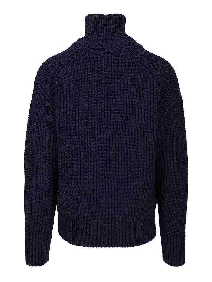 Dries Van Noten Zip Cardigan Knitwear - Blu | 7f6c78084ac1baeb8e087efb64dfffb088124704