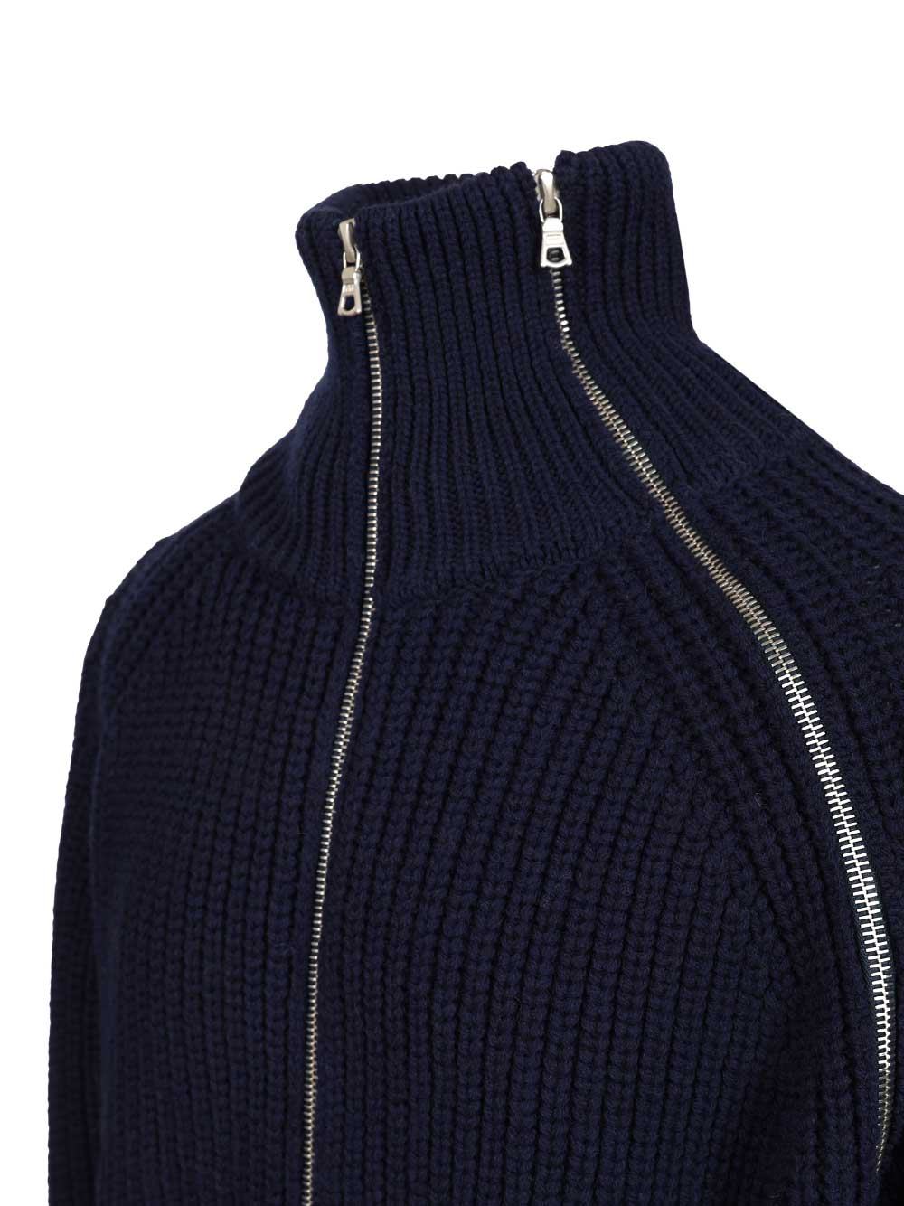 Dries Van Noten Zip Cardigan Knitwear - Blu | 8fa6f99c8301dab019ad33ba0f52379d34256784