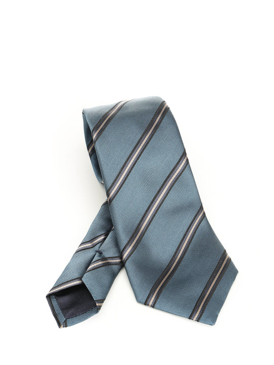 Silk And Cotton Tie Ties And Bow Ties Blu