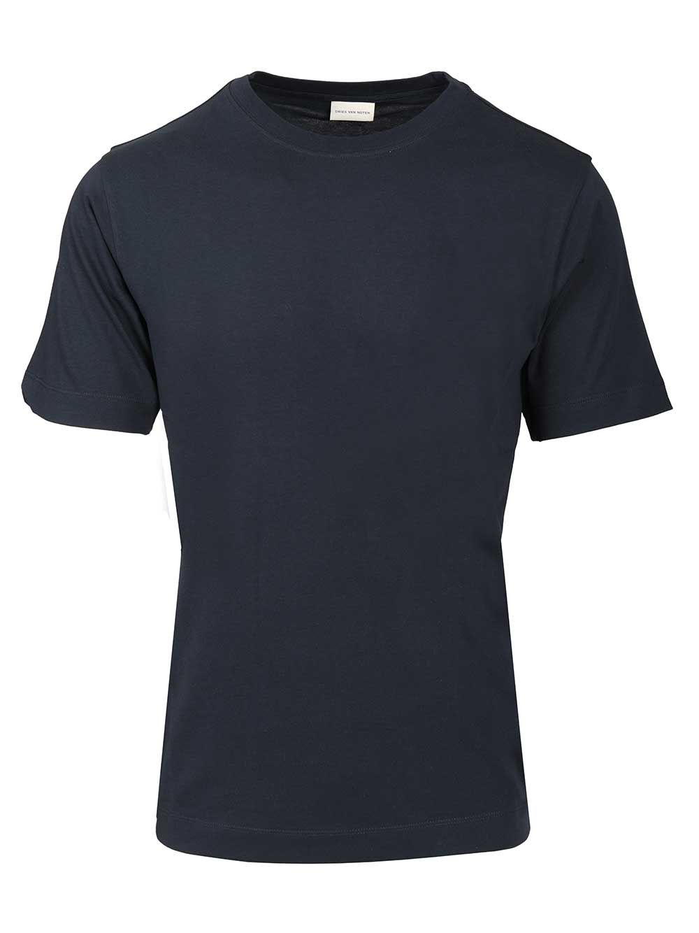 Dries Van Noten Cotton T-Shirt - Blu | 2feadf9b52252782da89b4b33686c7e1618c3ead