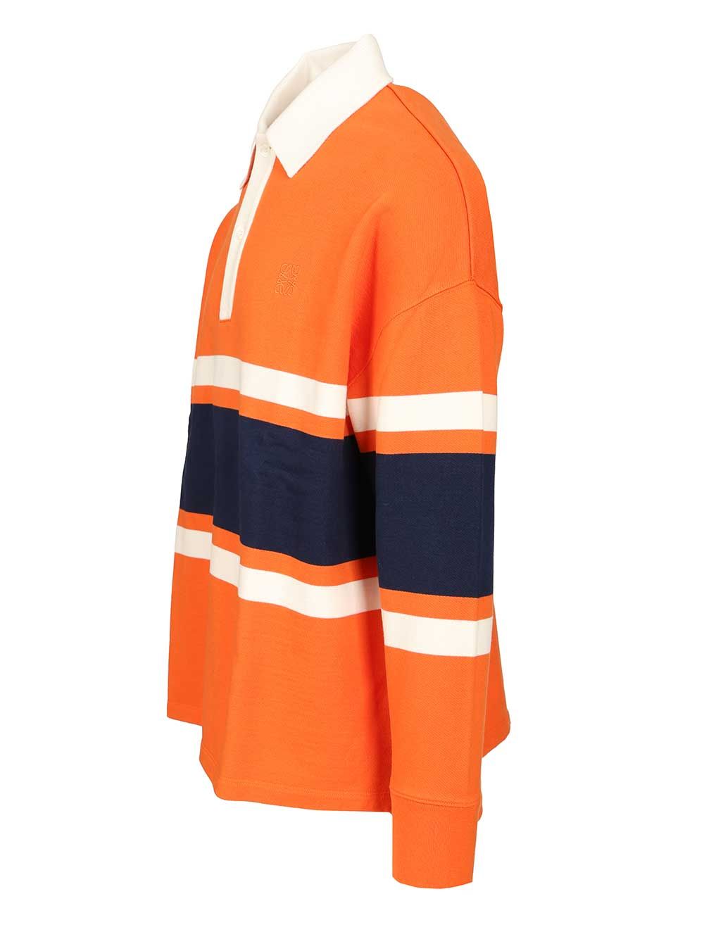 Loewe Long-Sleeved Polo shirt - Arancione | 58f6f1458fc6a29a5c541f6e6d3de45102ebe891