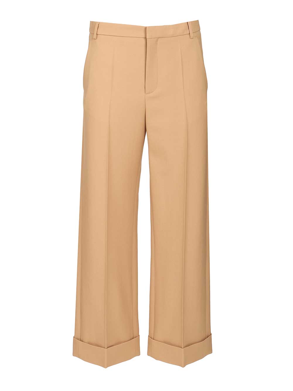 Valentino Garavani Valentino Wool Trousers - Beige | a7126cec8c963c2b6f8d8836616cdfe674353262
