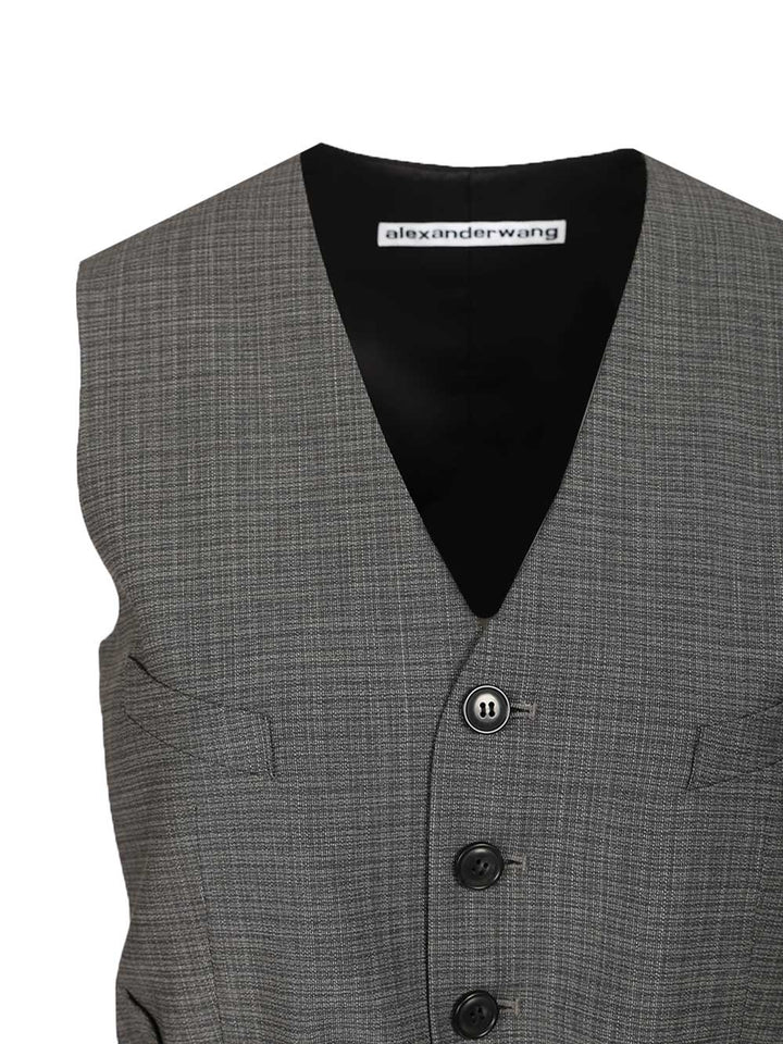 Alexander Wang Tailored Vest Giacche - Grey | f51a0d548c8bbebd29eeb50b1bbc369f70f2824e