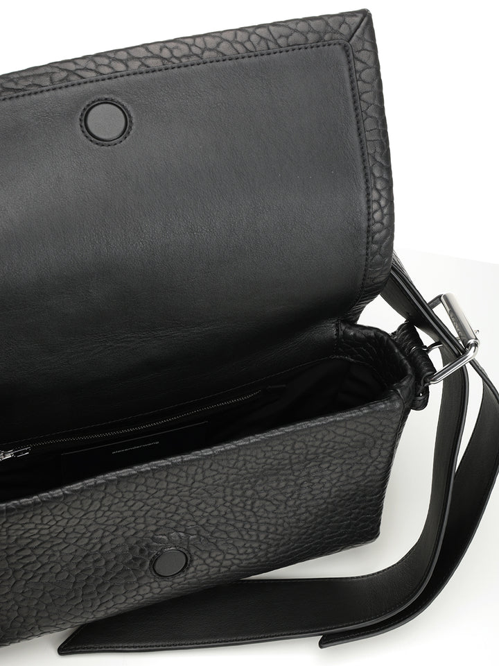 Alexander Wang Ricco Medium Flap Bag Crossbody Bags - Nero | 5e1ba4a2882ecd10832666f3771c89df2377e63b